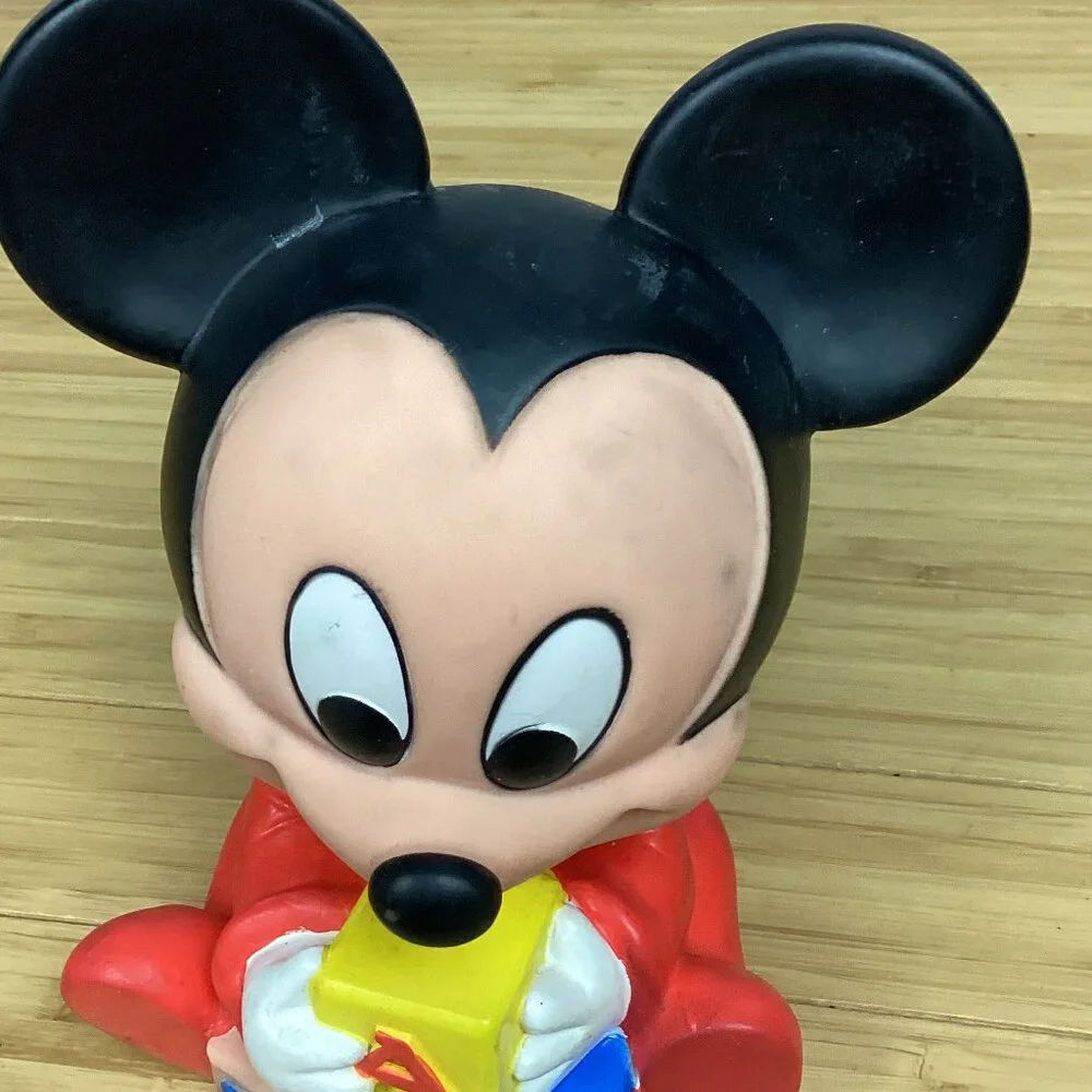 Vintage Disney Mickey Mouse Vinyl Squeaky Toy